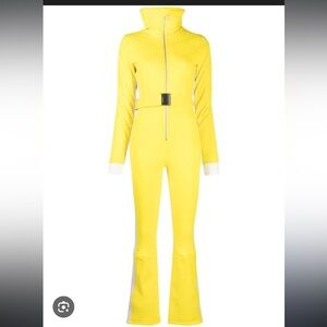 Cordova over the boot flared soft shell ski suit